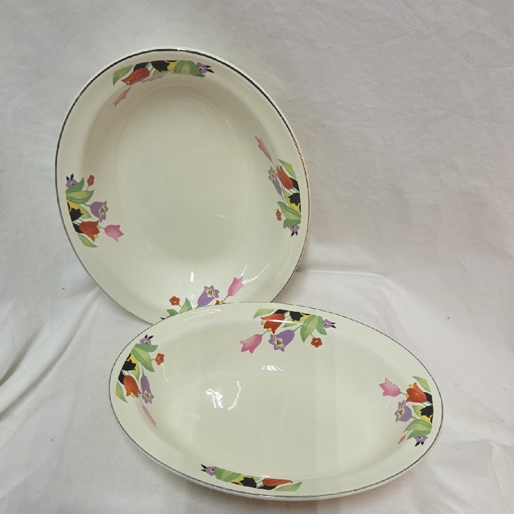 Hall China 'Crocus' Serving Bowls, Set Of 2